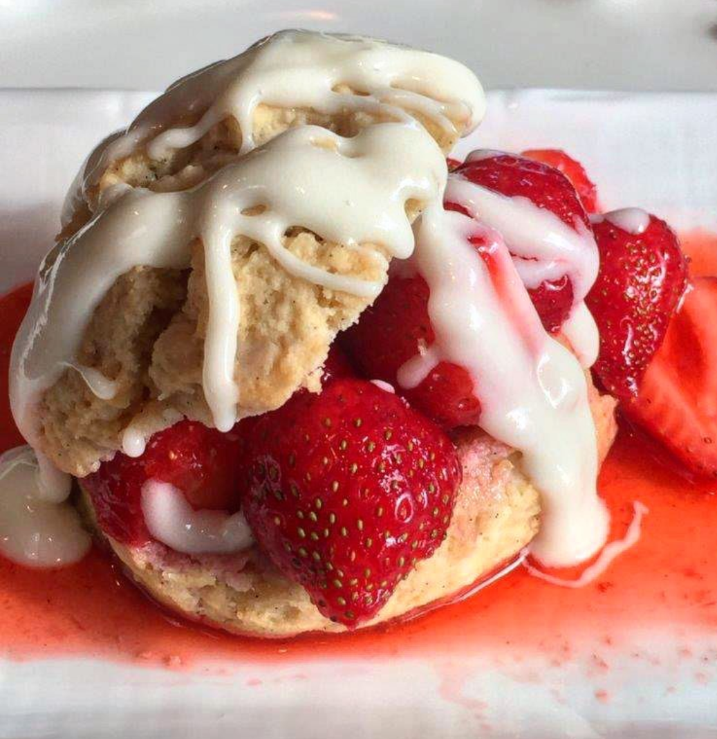 Famous Fresh Strawberry Filled Scones