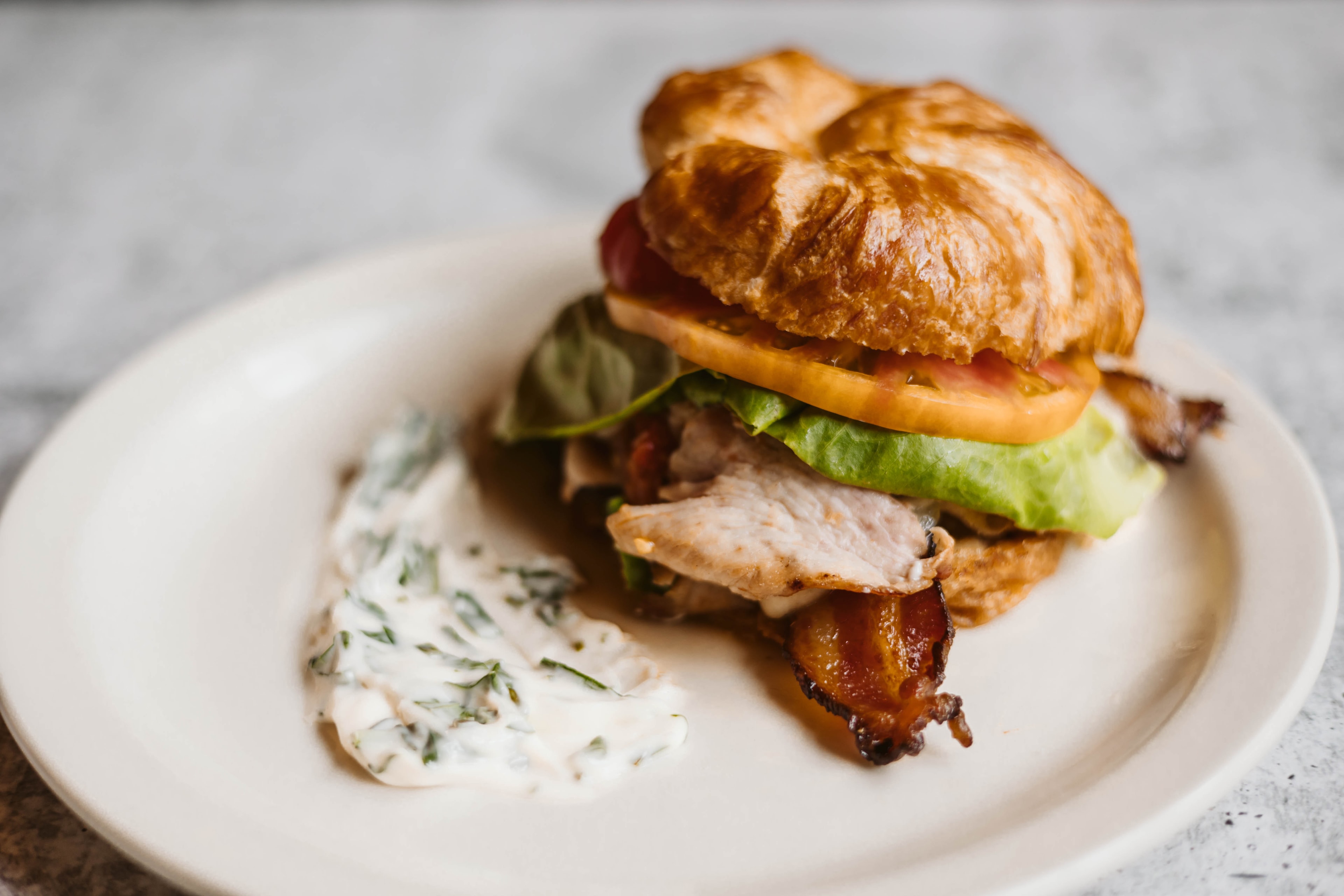 Heirloom Tomato Wild Acres Turkey & Bacon Croissant