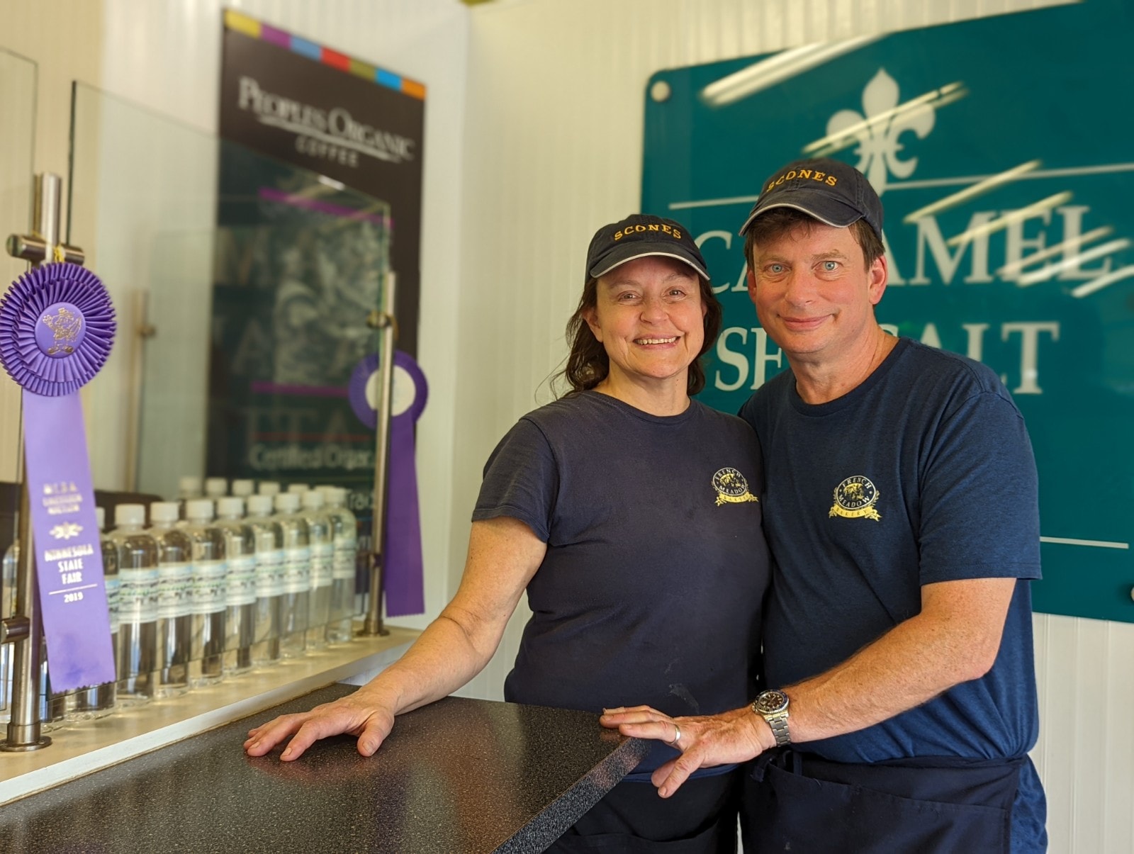 The French Meadow team behind the counter at the Fair